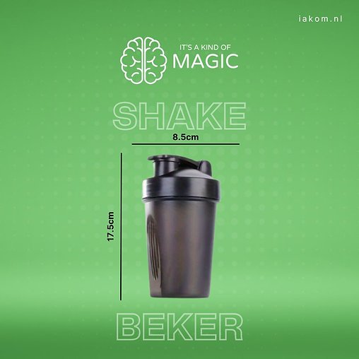 Shakebeker 500ml met Roestvrijstalen Gardebal - Afbeelding 3