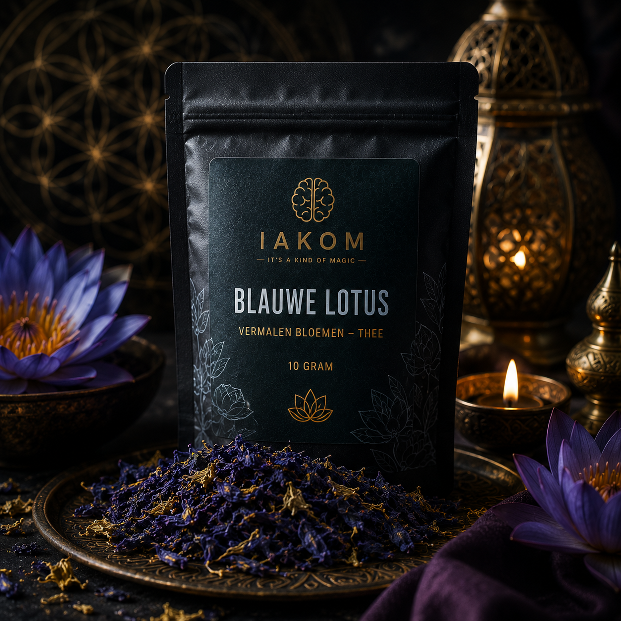 Blauwe Lotus - Vermalen Bloemen - Thee - 10 gram