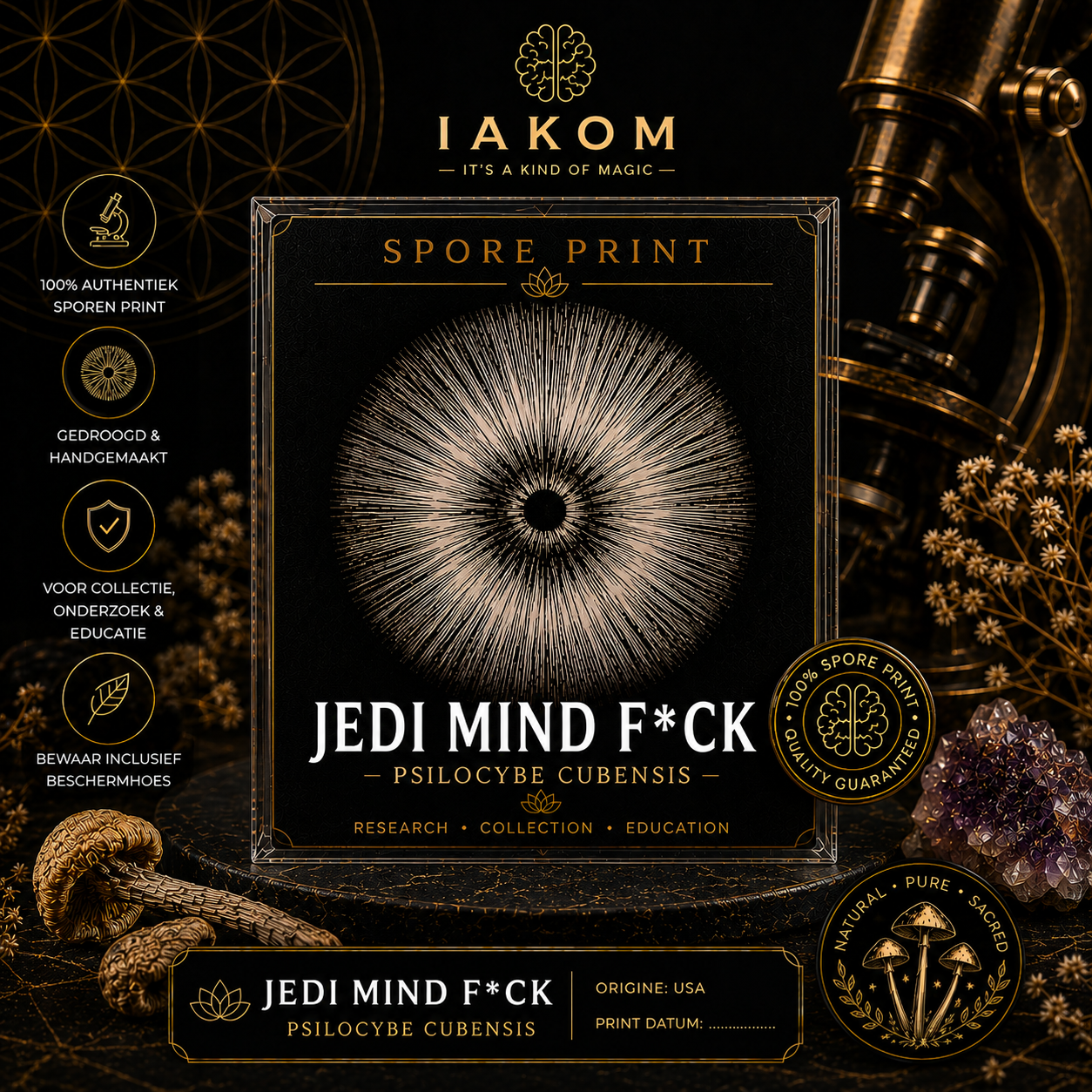 Jedi Mind F*ck - Psilocybe Cubensis - Sporeprint