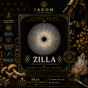 Zilla -  Psilocibe Cubensis - Sporen Print